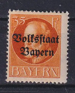 Altdeutschland Bayern  Nr 134 Falz / Gummimängel / *