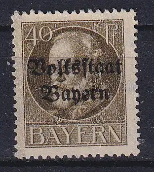 Altdeutschland Bayern  Nr 124 Falz / Gummimängel / *