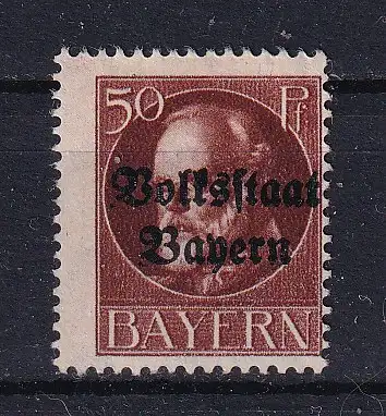 Altdeutschland Bayern  Nr 125 Falz / Gummimängel / *