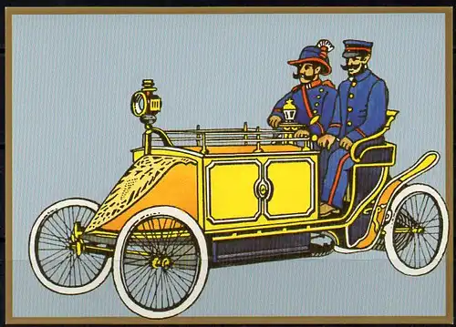 AK - Jubiläum 500 Jahre Post - JPK 01/10 - Postwagen um 1900