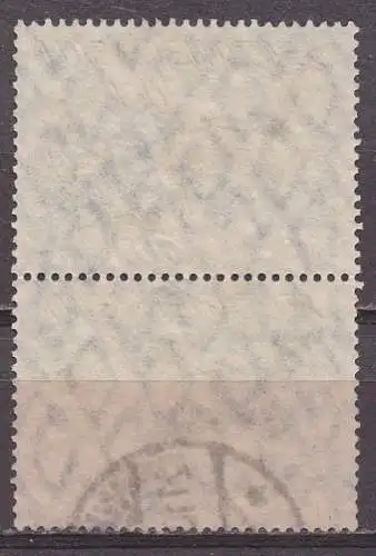Deutsches Reich, Mi-Nr. 176 gest.,, senkrechts Paar, WZ 1 Rauten, Pflüger