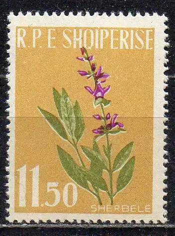Albanien, Mi-Nr. 656 **, Heilpflanzen - Salbei