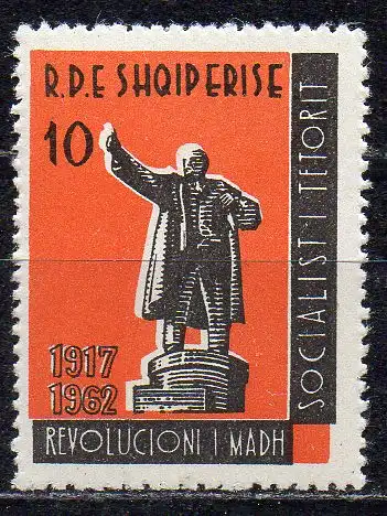 Albanien, Mi-Nr. 716 **, 45. Jahrestag der Oktoberrevolution