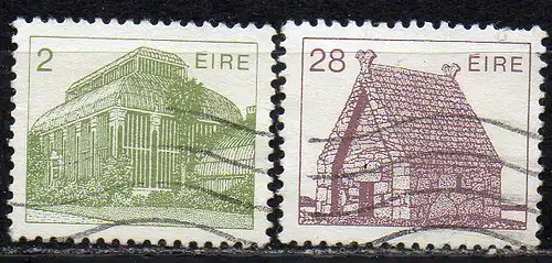 Irland, Mi-Nr. 485 A + 572 A gest., Irische Architektur