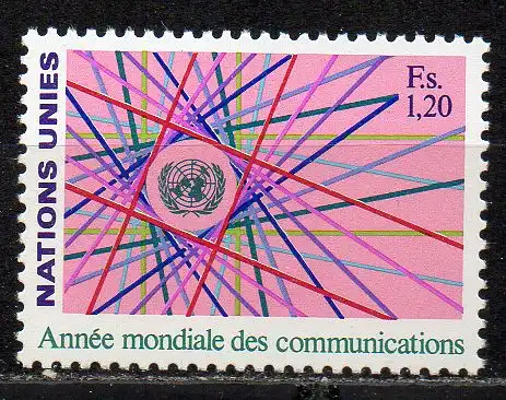 UNO - Genf, Mi-Nr. 111 **, Weltkommunikationsjahr