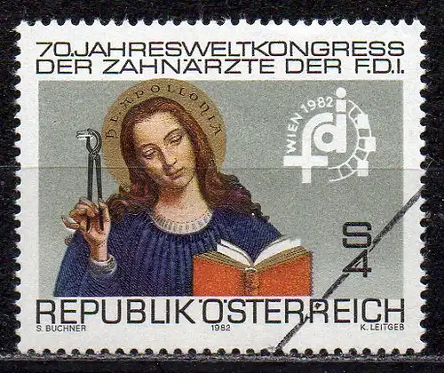 Österreich, Mi-Nr. 1721 **, MUSTER-Marke / Specimen, 70 Jahre Weltkongress der Zahnärzte