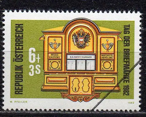 Österreich, Mi-Nr. 1726 **, MUSTER-Marke / Specimen, Tag der Briefmarke 1982