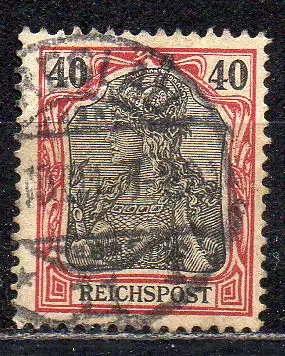 Deutsches Reich, Mi-Nr. 60 gest., Germania - \"REICHSPOST\"