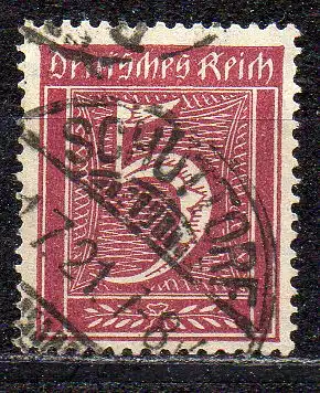 Deutsches Reich, Mi-Nr. 158 gest., WZ Rauten