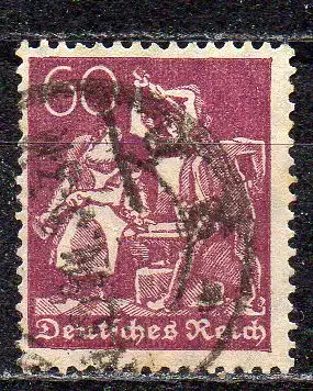 Deutsches Reich, Mi-Nr. 165 gest., WZ Rauten
