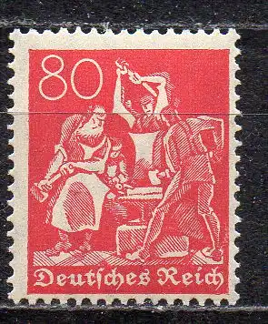 Deutsches Reich, Mi-Nr. 166 **, WZ Rauten