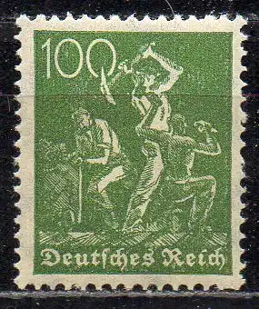 Deutsches Reich, Mi-Nr. 187 **, WZ Waffeln