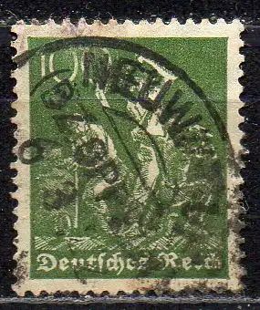 Deutsches Reich, Mi-Nr. 187 gest., WZ Waffeln