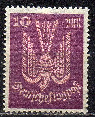 Deutsches Reich, Mi-Nr. 235 *, Flugpostmarke Holztaube