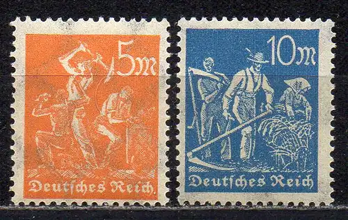 Deutsches Reich, Mi-Nr. 238 + 239 **, Arbeiter