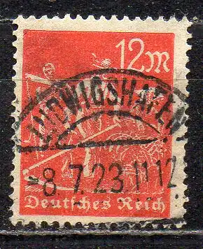 Deutsches Reich, Mi-Nr. 240 gest., Arbeiter