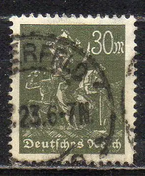 Deutsches Reich, Mi-Nr. 243 gest., Arbeiter