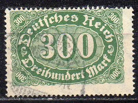 Deutsches Reich, Mi-Nr. 249 gest., Ziffer im Queroval
