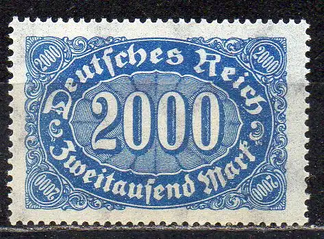 Deutsches Reich, Mi-Nr. 253 **, Ziffer im Queroval