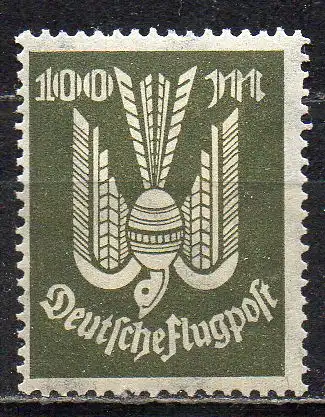 Deutsches Reich, Mi-Nr. 266 *, Flugpostmarke Holztaube