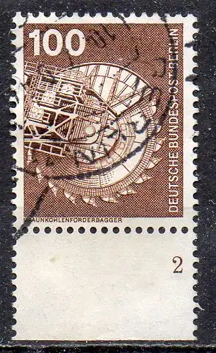 Berlin, Mi-Nr. 502 gest., UR,  Formnummer 2