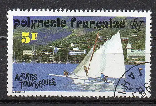 Französisch-Polynesien, Mi-Nr. 603 gest., Segelboot
