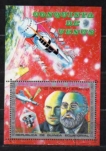 Äquatorial-Guinea, Block Mi-Nr. 57 gest., Erforschung der Venus
