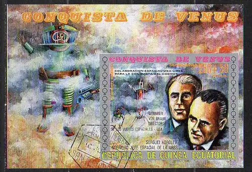 Äquatorial-Guinea, Block Mi-Nr. 58 gest., Erforschung der Venus