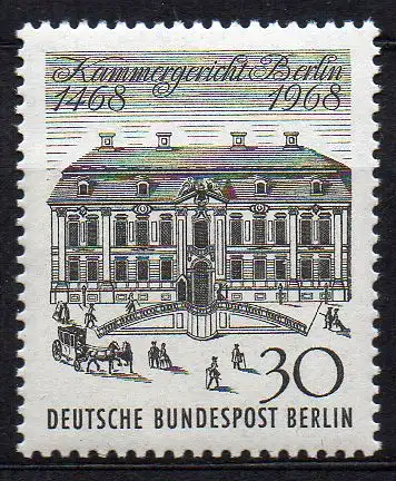 Berlin, Mi-Nr. 320 **, 500 Jahre Kammergericht Berlin