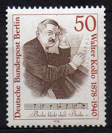 Berlin, Mi-Nr. 561 **, 100. Geburtstag von Walter Kollo