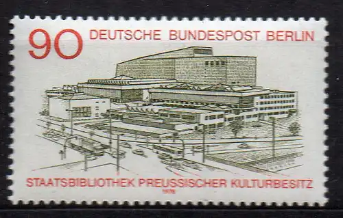 Berlin, Mi-Nr. 577 **, Eröffnung Staatsbibliothek Preußischer Kulturbesitz