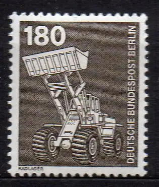 Berlin, Mi-Nr. 585 **, DS Industrie und Technik - Radlader