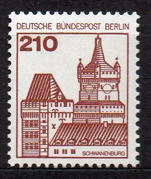 Berlin, Mi-Nr. 589 **, DS Burgen und Schlösser
