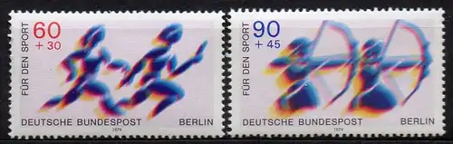 Berlin, Mi-Nr. 596 - 597 **, kompl., Sporthilfe 1979