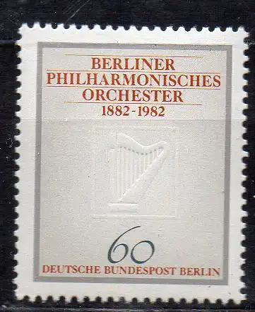 Berlin, Mi-Nr. 666 **, 100 Jahre Berliner Philharmonisches Orchester