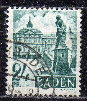 Französische Zone - Baden, Mi-Nr. 22 gest.,