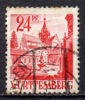 Französische Zone - Württemberg, Mi-Nr. 8 gest.