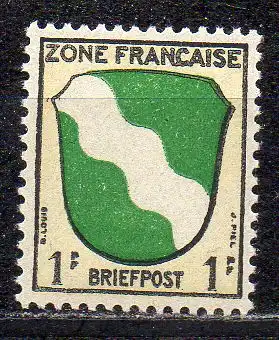 Französische Zone - Allgem. Ausgabe, Mi-Nr. 1 **