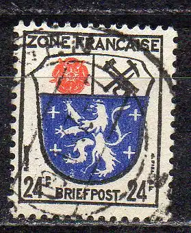 Französische Zone - Allgem. Ausgabe, Mi-Nr. 9 gest.,