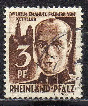 Französische Zone - Rheinland-Pfalz, Mi-Nr. 2 gest.,