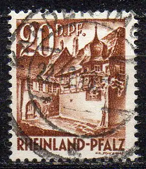 Französische Zone - Rheinland-Pfalz, Mi-Nr. 23 gest.,