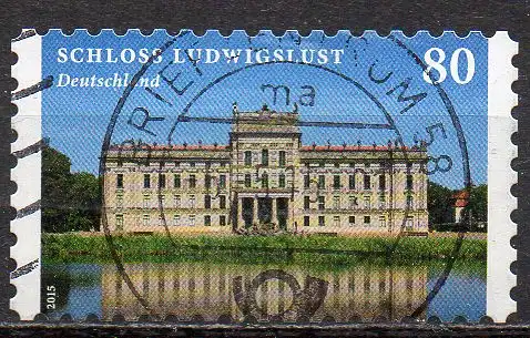 BRD, Mi-Nr. 3128 gest., Raster Typ I, gestanzt, Schloß Ludwigslust