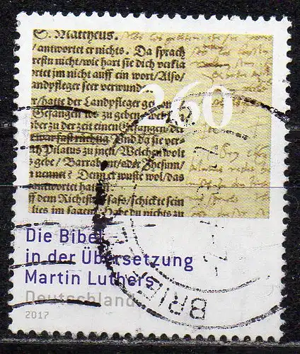 BRD, Mi-Nr. 3277 gest., Luther - Bibel