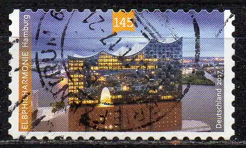 BRD, Mi-Nr. 3286 gest., gestanzt, Elbphilharmonie Hamburg