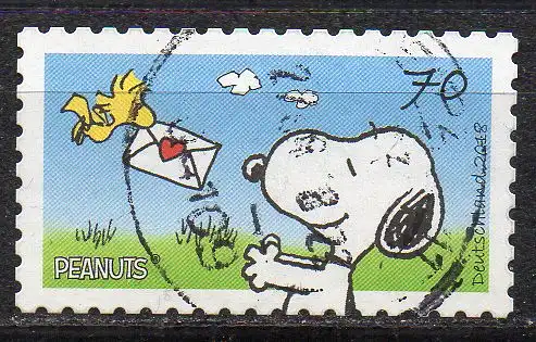 BRD, Mi-Nr. 3371 gest., gestanzt, Peanuts: Post für Snoopy