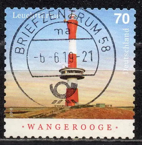 BRD, Mi-Nr. 3396 gest., gestanzt, Leuchtturm Wangerooge