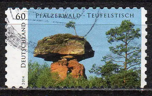 BRD, Mi-Nr. 3081 gest., gestanzt, Teufelstisch im Pfälzerwald