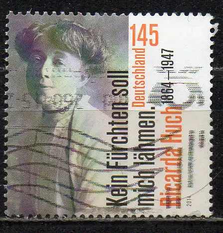 BRD, Mi-Nr. 3093 gest., 150. Geburtstag von Ricarda Huch