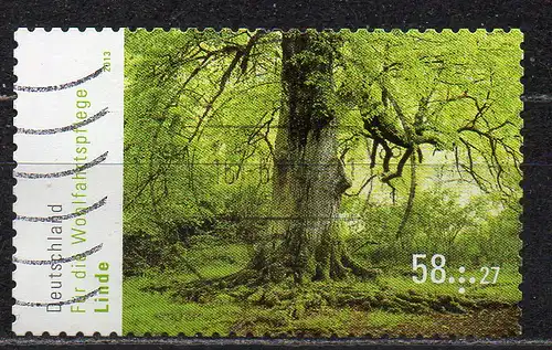 BRD, Mi-Nr. 2986 gest., gestanzt, Wohlfahrt 2013 - Linde