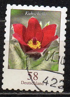BRD, Mi-Nr. 2971 gest., gestanzt, DS Blumen: Kuhschelle